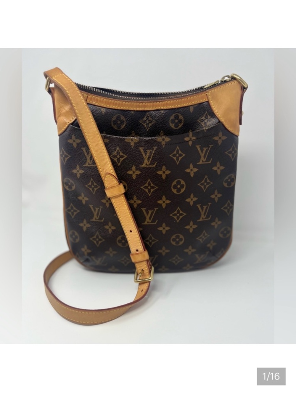Louis Vuitton Odeon PM Monogram Canvas Crossbody with Vachetta Trim - Picture 5 of 15